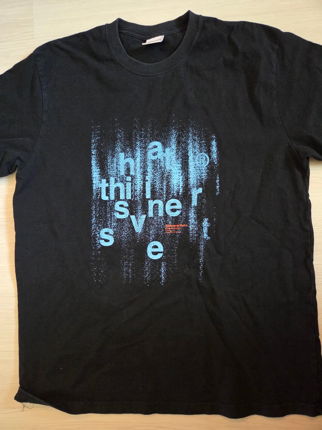 디스이즈네버댓 반팔 Brushed Paint Tee off black M 상품이미지2