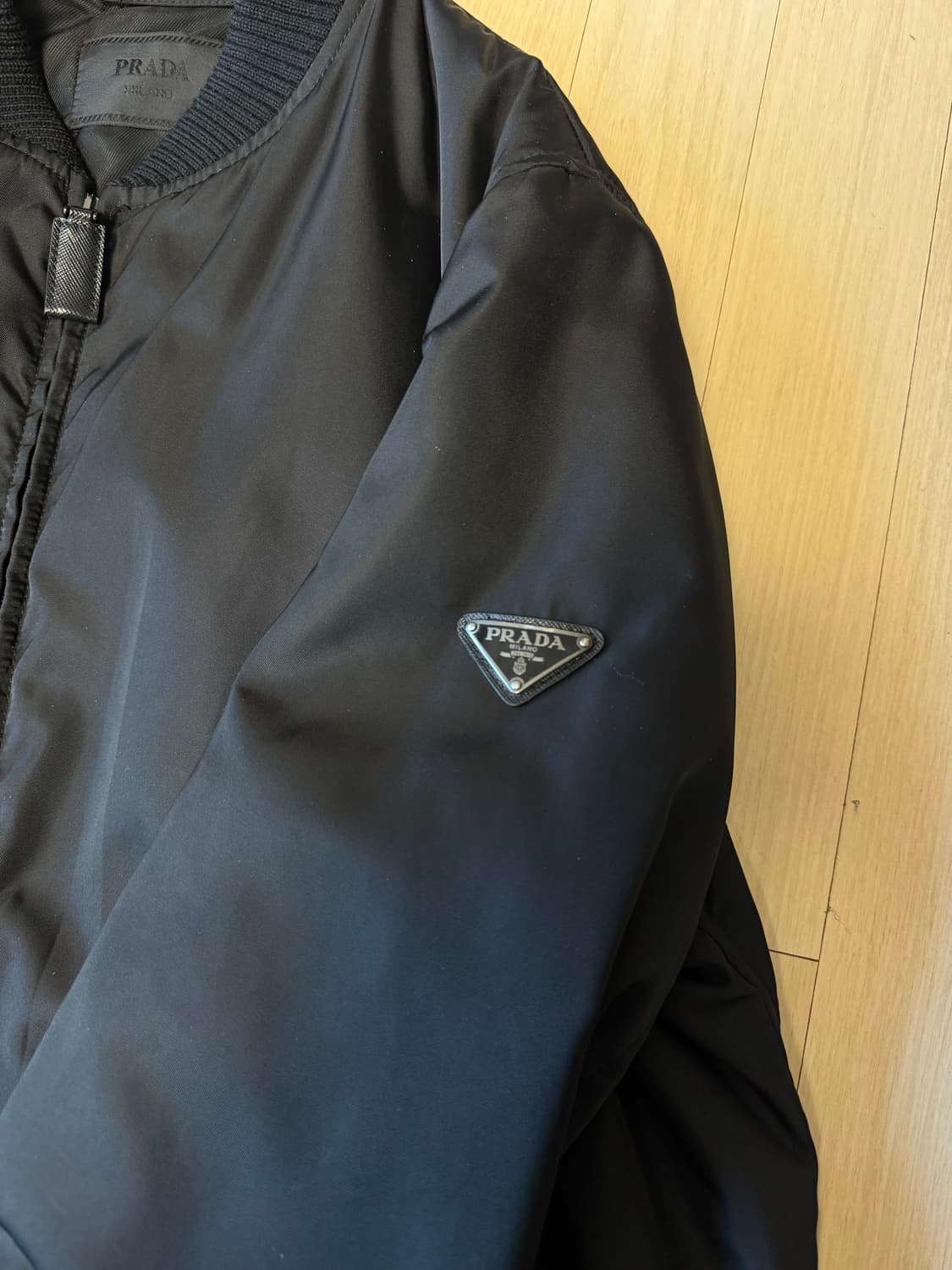 프라다 PRADA 나일론 봄버(보머) 블루종 다운 자켓 상품이미지2