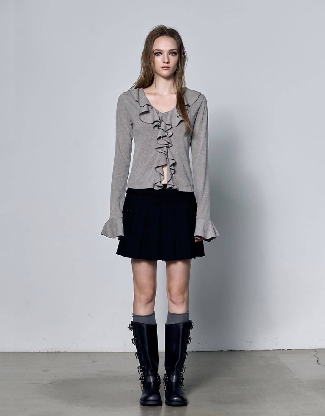 [미연 착용] Rheme 러플 가디건 상품이미지2