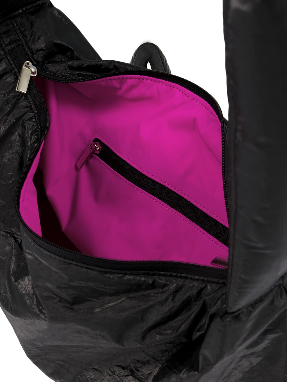 무음 퍼프업 빅백 (블랙) 상품이미지5