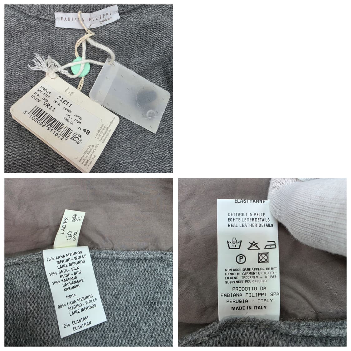 파비아나필리피 2in1 울 캐시미어 실크 가디건 셔츠 48사이즈 상품이미지9