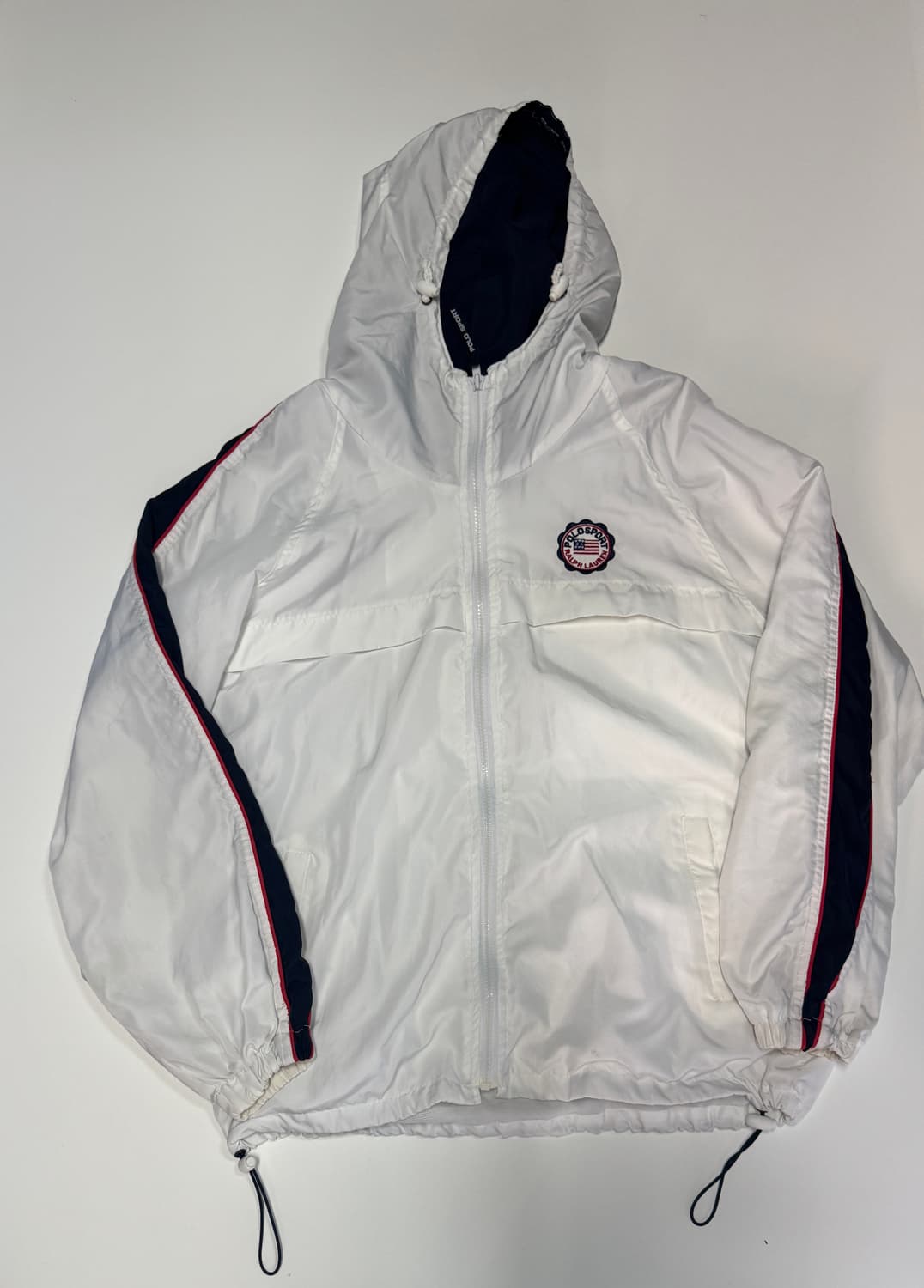 폴로 랄프로렌 스포츠 올드스쿨 뒷 로고 후드 바람막이 상품이미지1