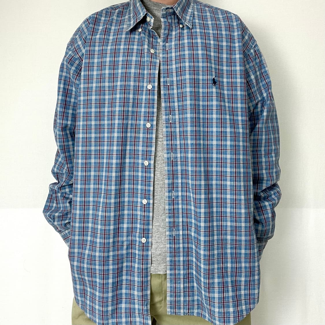 폴로 랄프로렌 미국 파머 체크 셔츠 상품이미지3