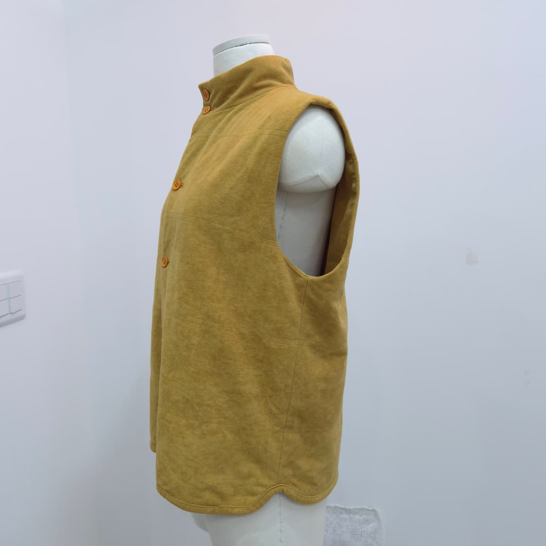 머스타드 플라워 자수 하이넥 기모 베스트 상품이미지2