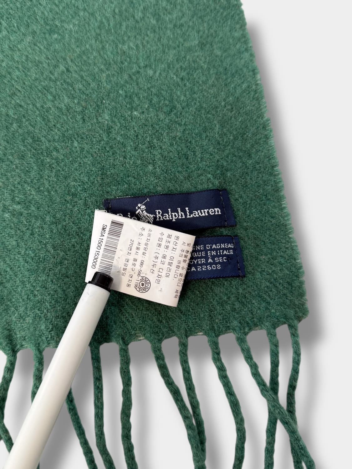 폴로 랄프로렌 00‘s 램스울 그린 머플러 상품이미지6