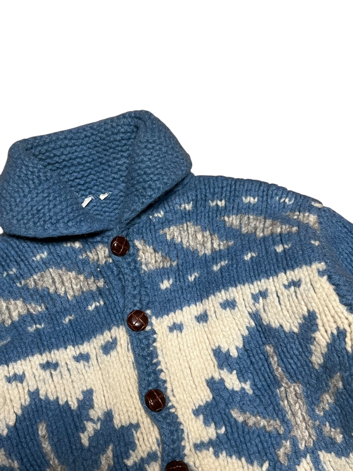 캐나다 메이플 코위찬 숄카라 니트 가디건 상품이미지2