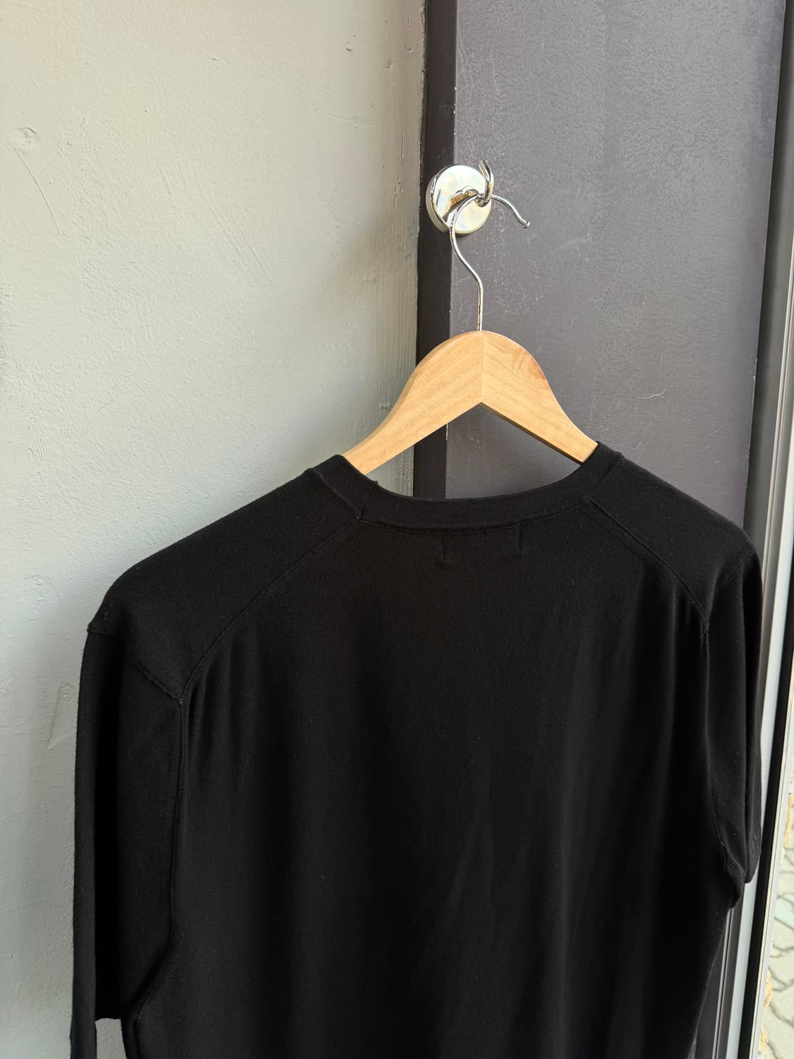 100/ 타임옴므 21FW 레이온 니트 반팔 상품이미지5