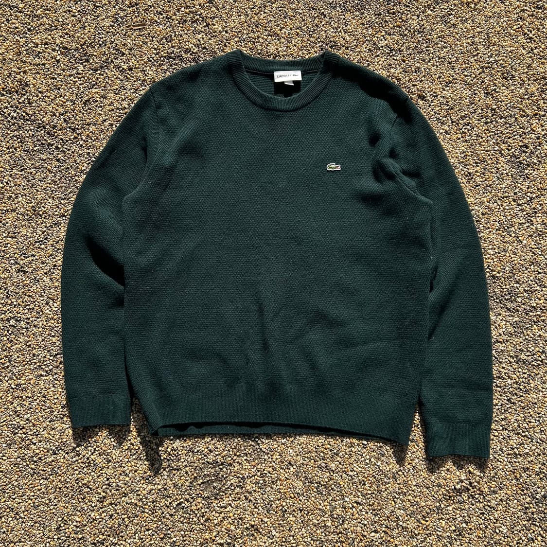 라코스테(Lacoste) 그린 크루넥 니트 상품이미지1