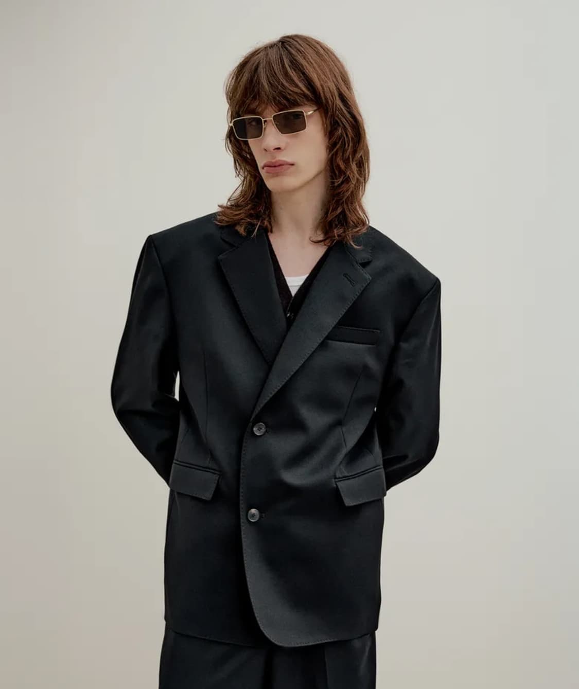 [48] 엘무드 엘 클래식 테일러드 울 블레이저 (블랙) 상품이미지1