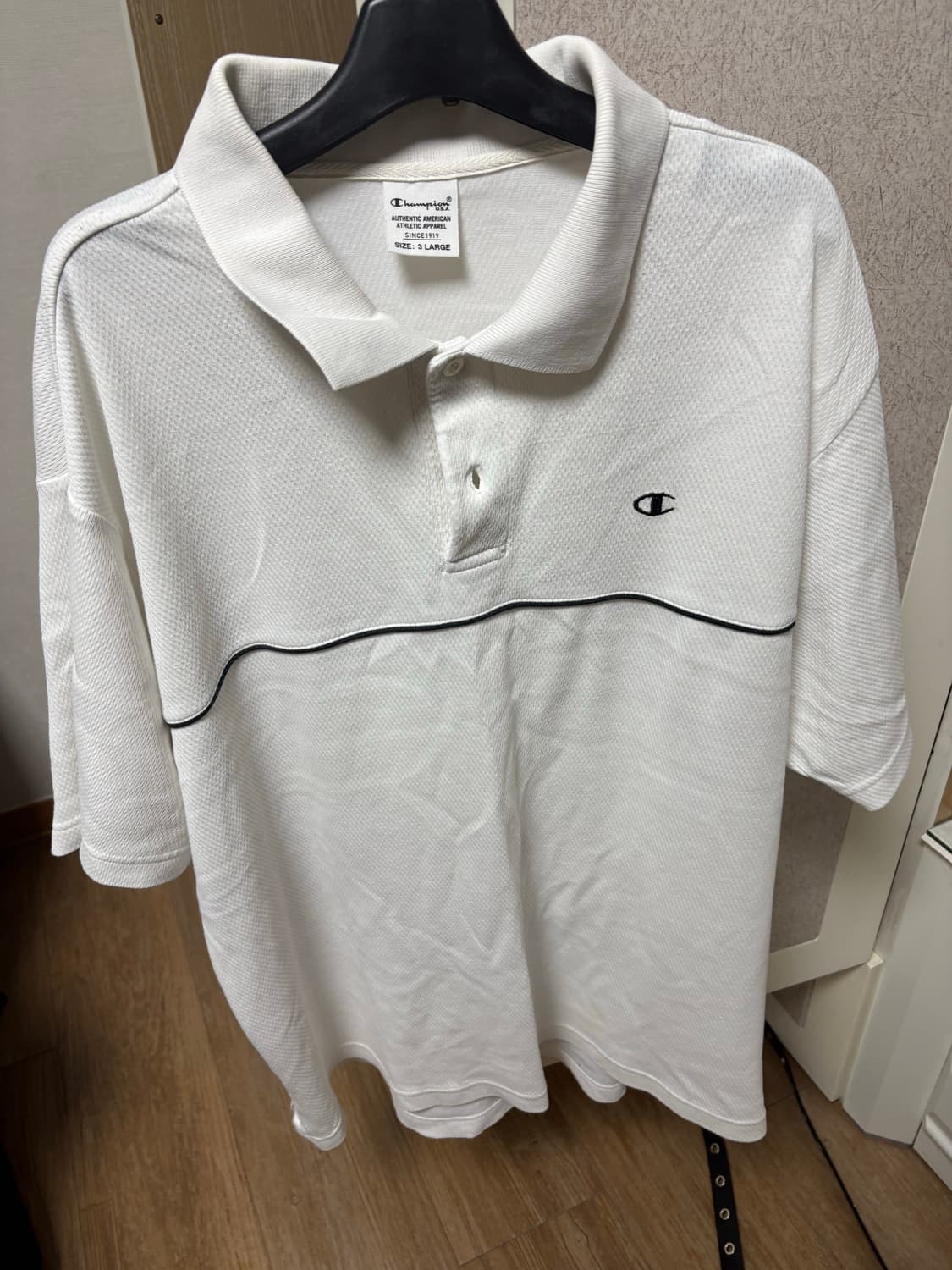 챔피온 카라 반팔티 상품이미지1