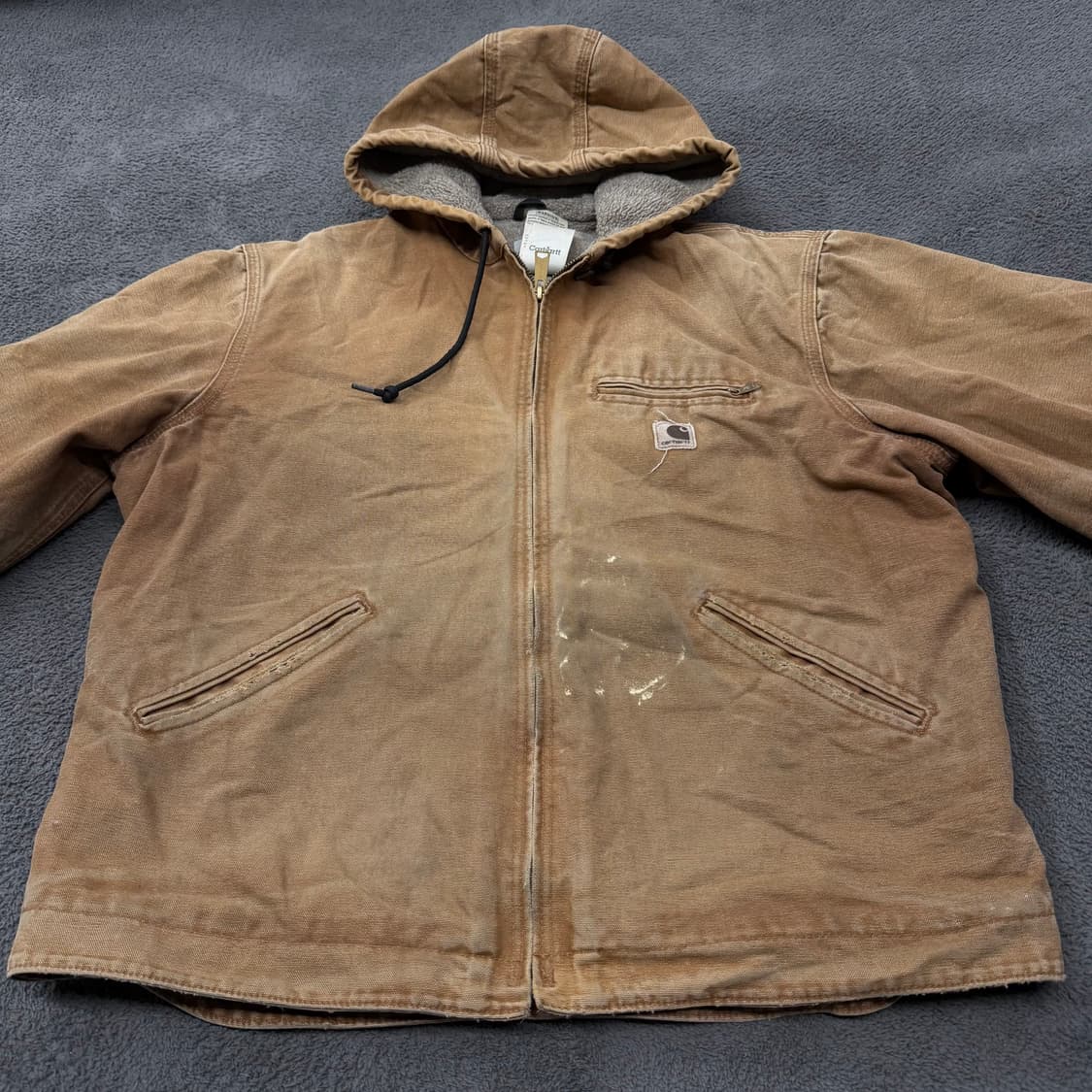 [ 정품/L ] 칼하트 J141 BRN 덕액티브 후드 자켓 상품이미지3