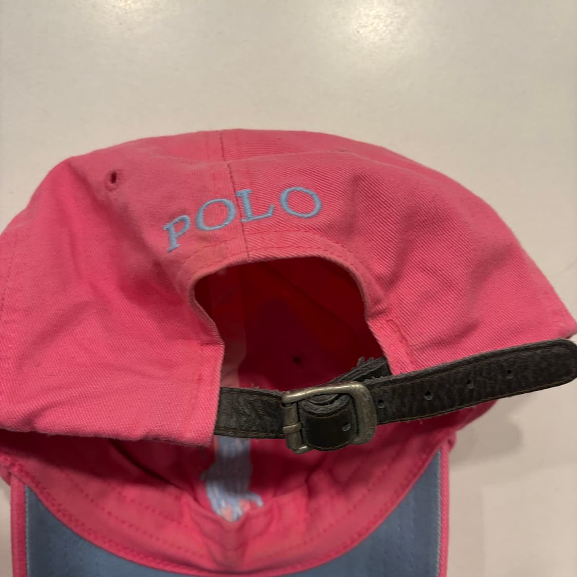 폴로 랄프로렌 넘버 3 핑크색 볼캡 모자 상품이미지3