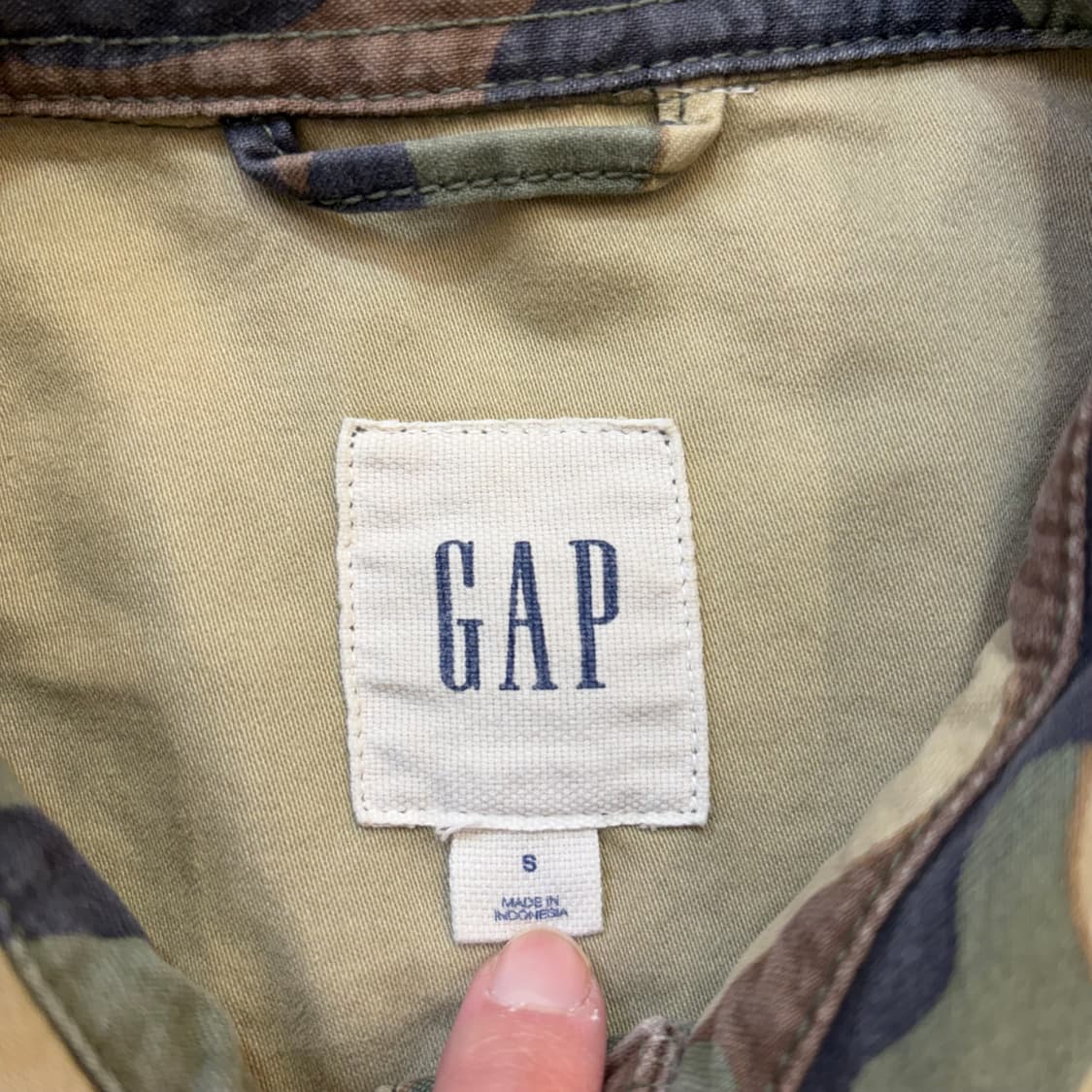 GAP 갭 카모 밀리터리 셔츠(S) 상품이미지3