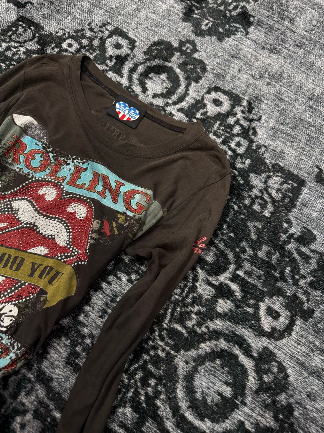 Junk food fading rolling stones cut sew 상품이미지3