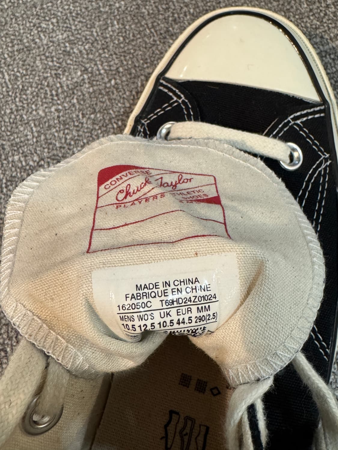 컨버스 척테일러 1970s 하이 블랙 290 상품이미지5