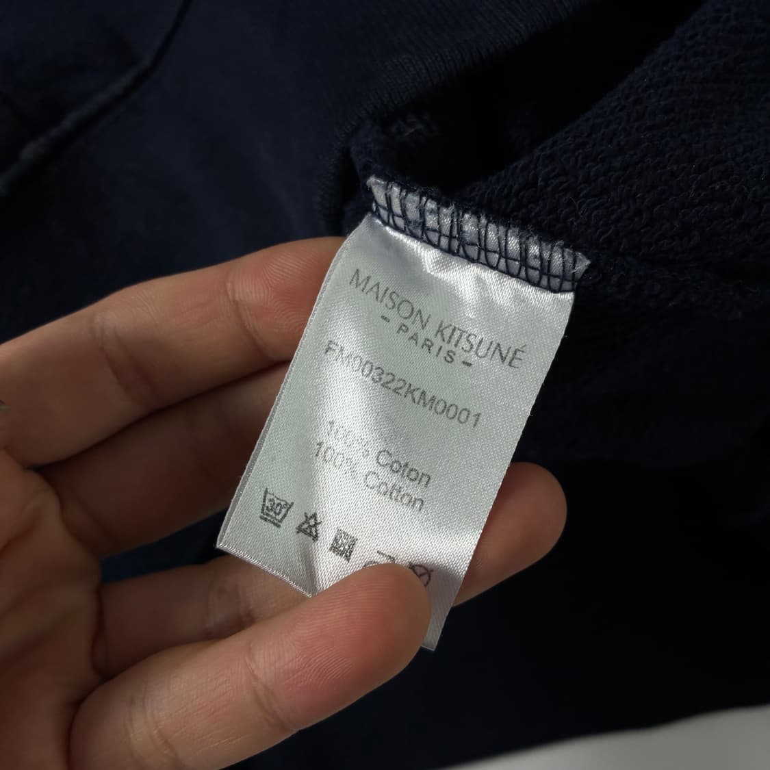 Maison kitsune  메종키츠네 트리컬러 폭스패치 네이비 맨투맨  상품이미지4