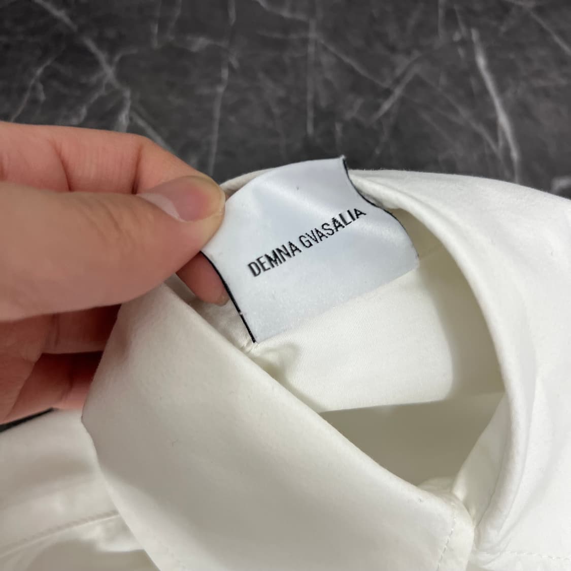 베트멍 루즈핏 버튼업 셔츠 화이트 상품이미지5