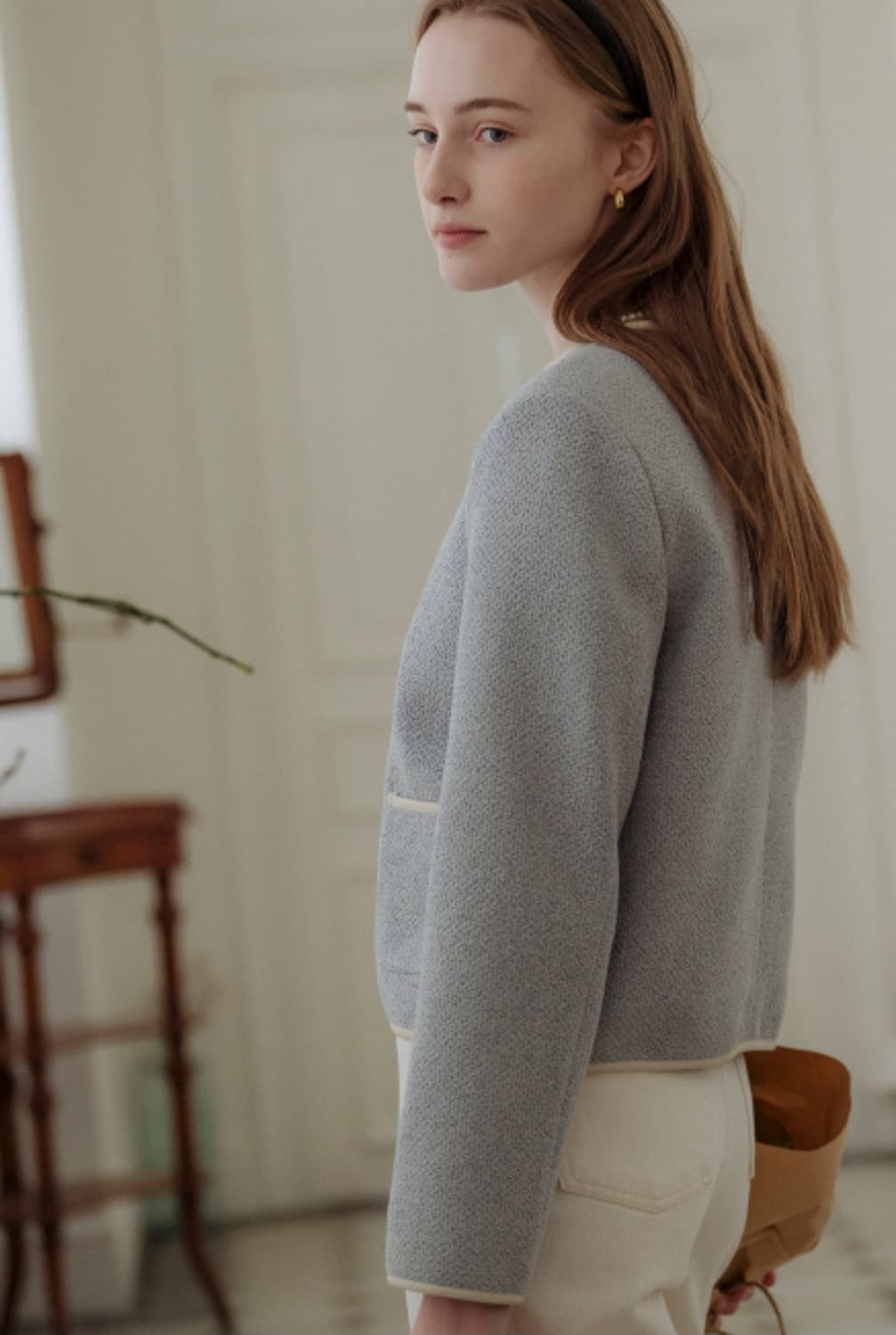 틸아이다이 내추럴 트위드 자켓55 66 상품이미지9