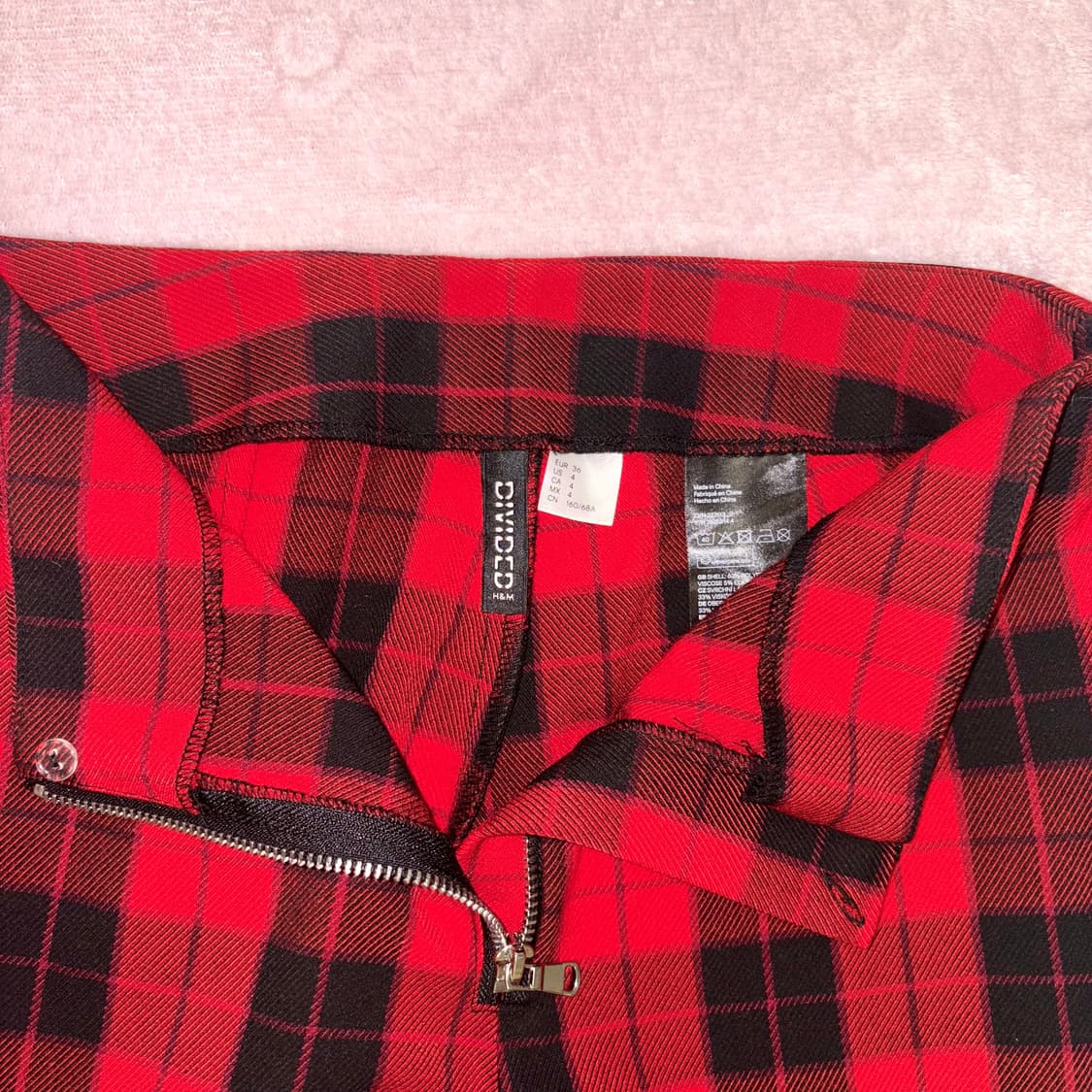 h&m 타탄체크 펑크 팬츠 상품이미지4