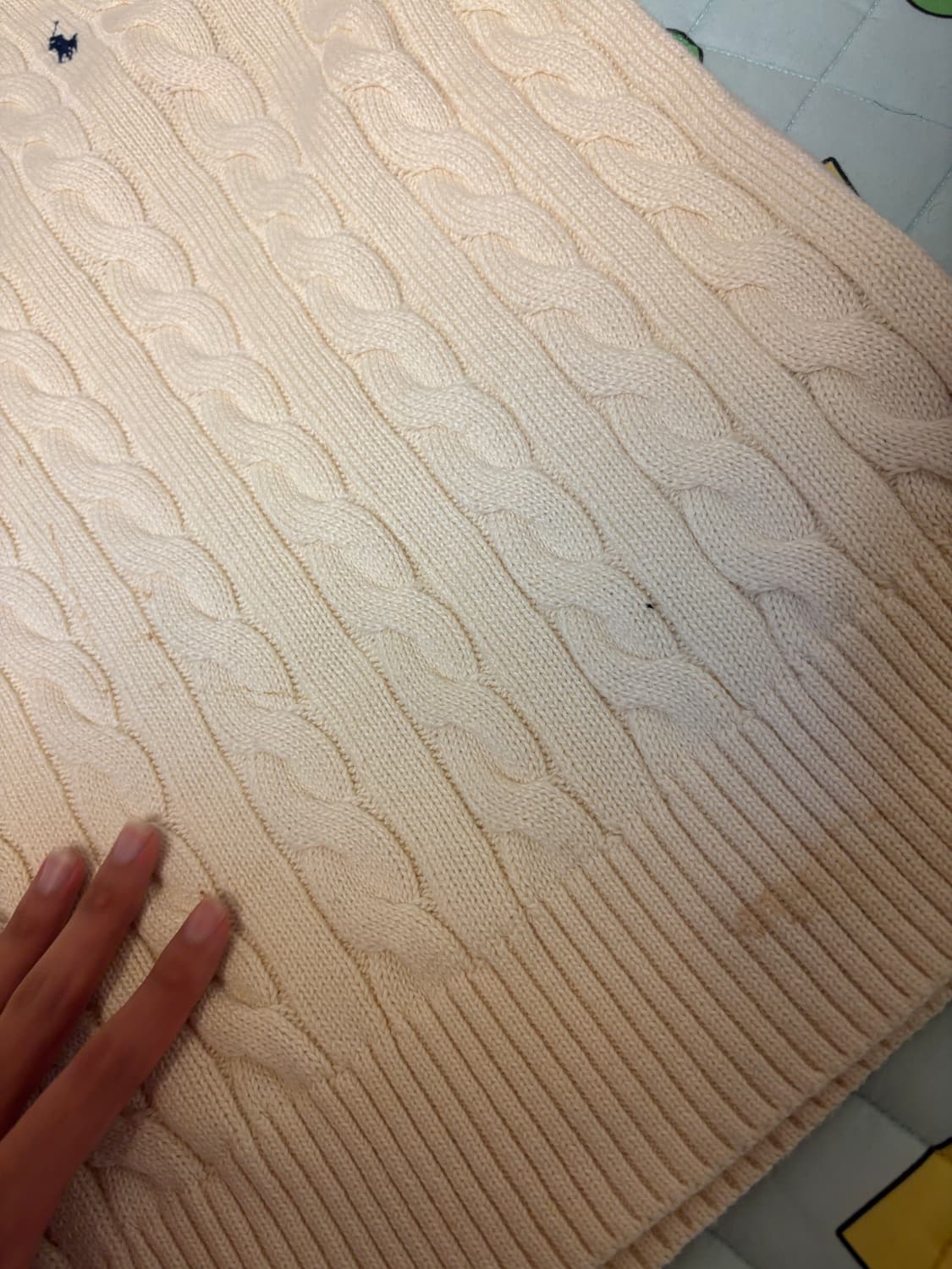 폴로 꽈베기니트 M 상품이미지2