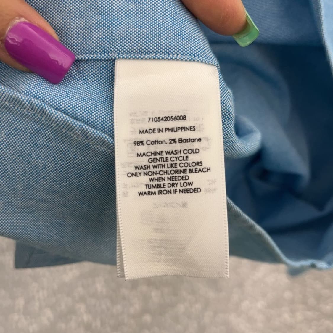 폴로 랄프로렌 멀티포니 옥스포드 파스텔 블루 셔츠 S C07025 상품이미지6