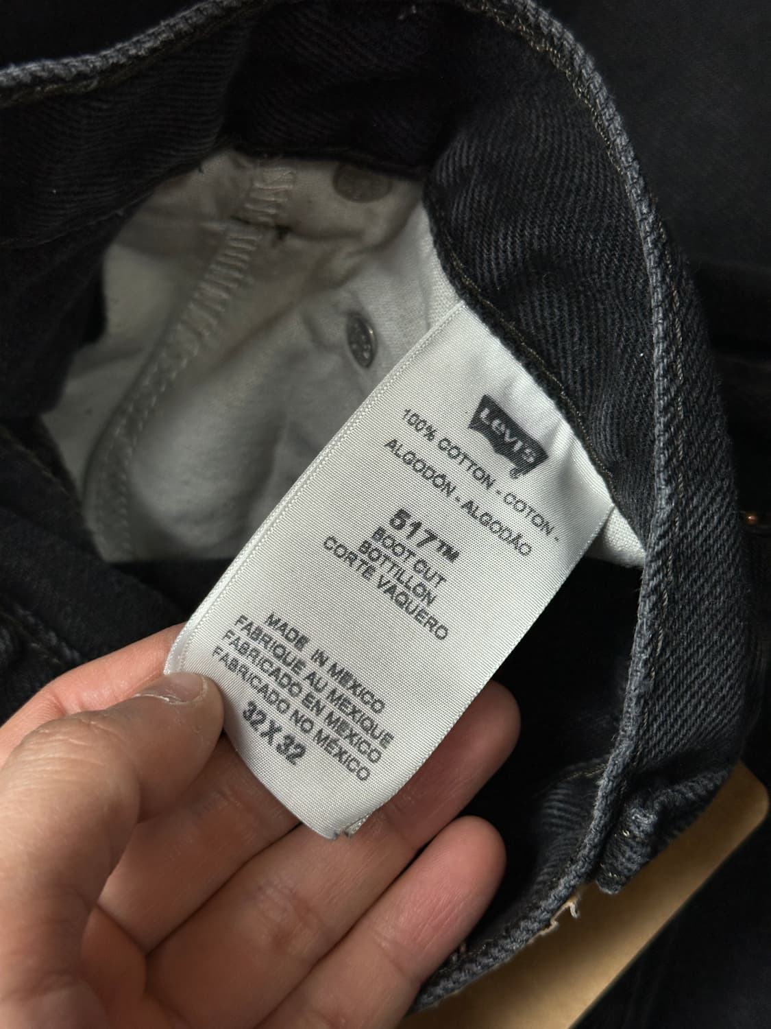 00's 리바이스 517 블랙 부츠컷 플레어진 상품이미지9