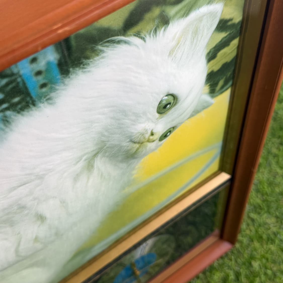 일본 고전 빈티지 쇼와 레트로 고양이 시계 액자 인테리어 소품 상품이미지6