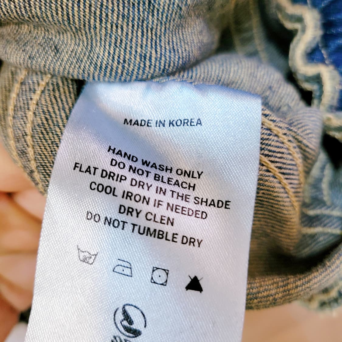 M) 워싱 프린팅 빈티지 데님자켓 상품이미지5