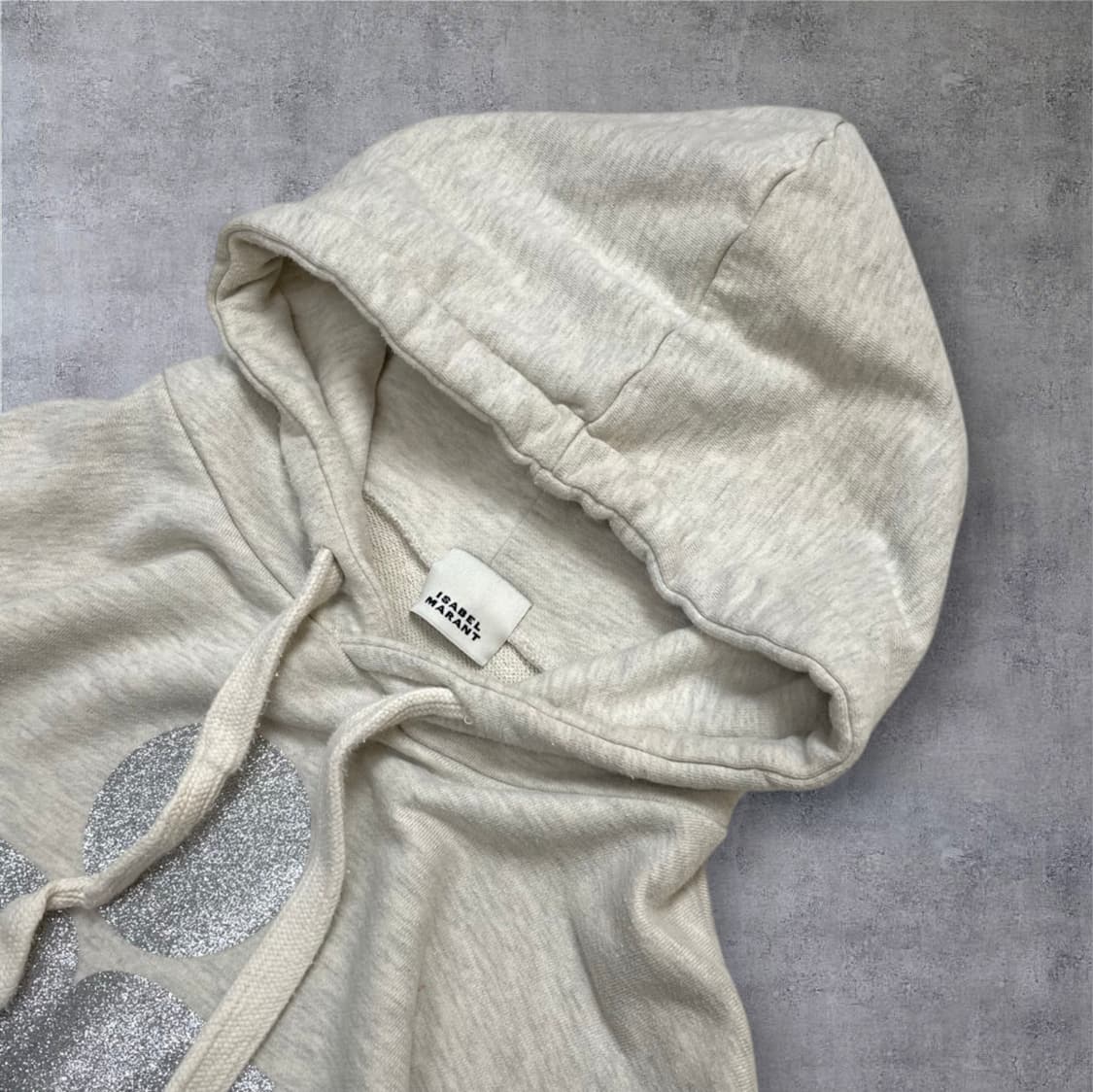 이자벨마랑 Isabel marant 아이보리 글리터 로고 후드티 F 상품이미지2