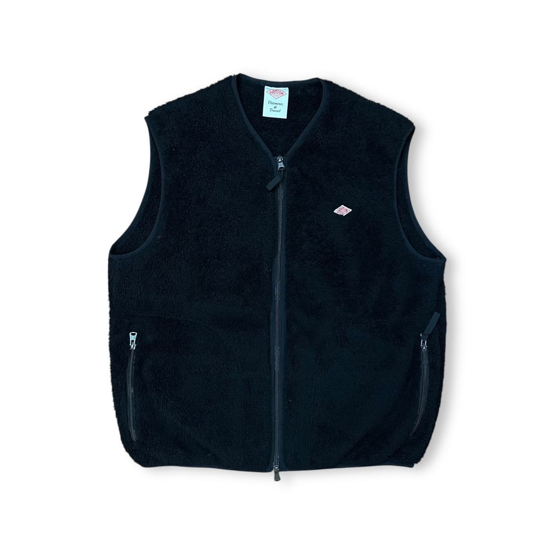 단톤 플리스 집업 조끼 상품이미지1