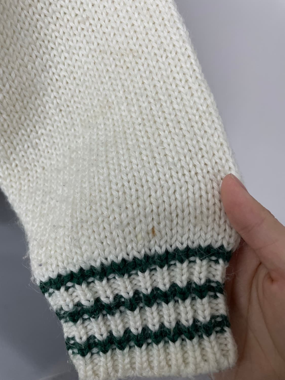 빈티지 울 혼방 브이넥 니트 가디건 H1520 상품이미지6