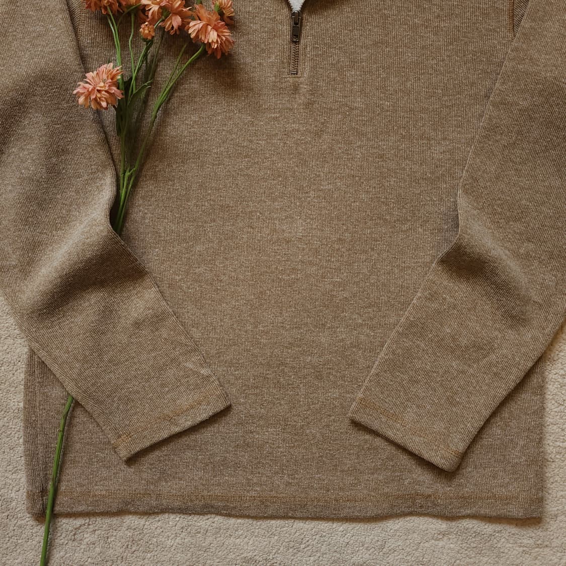 90s 올드갭 하프집업 풀오버 코튼니트 L 상품이미지8