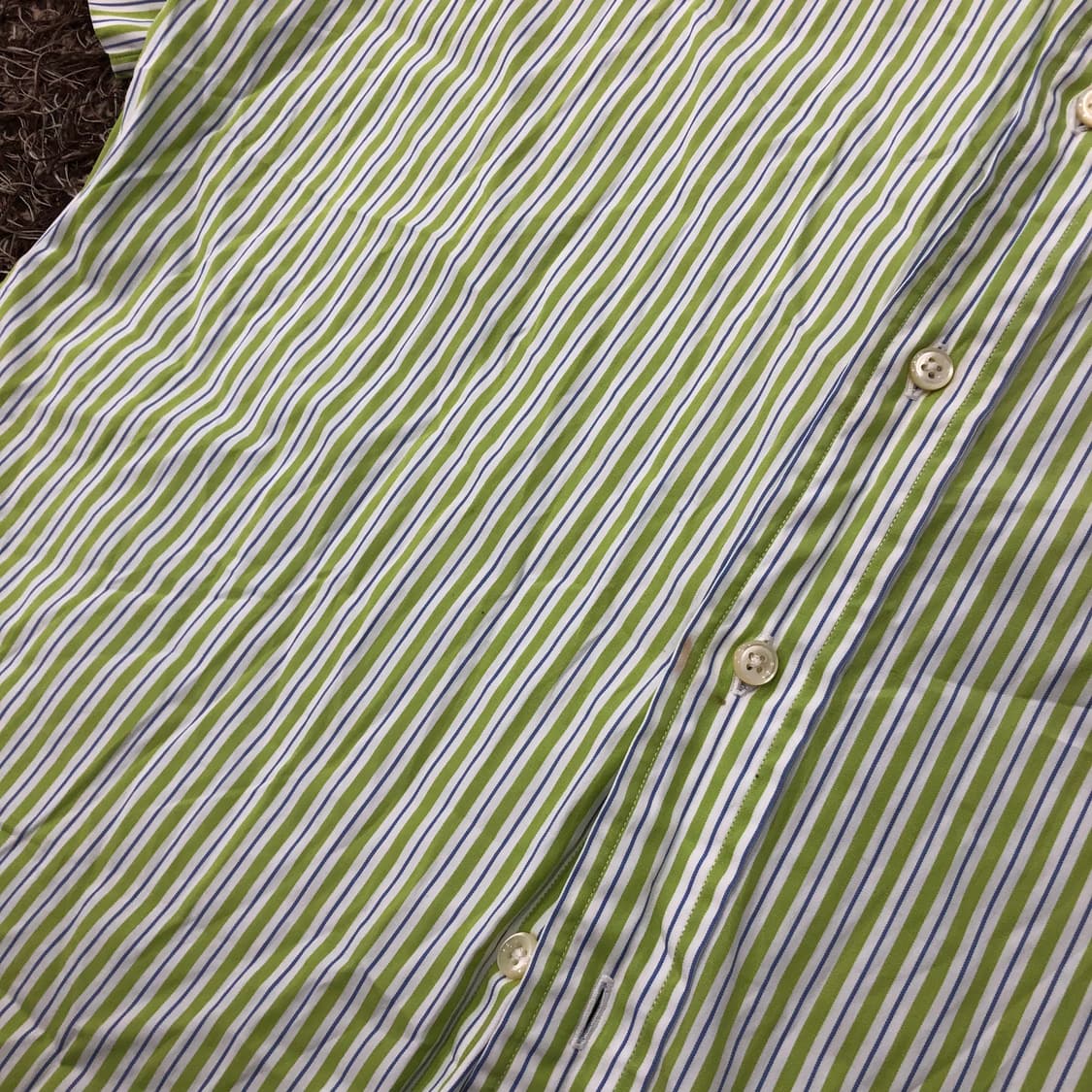 폴로 랄프로렌 그린 스트라이프 반팔 셔츠 상품이미지3