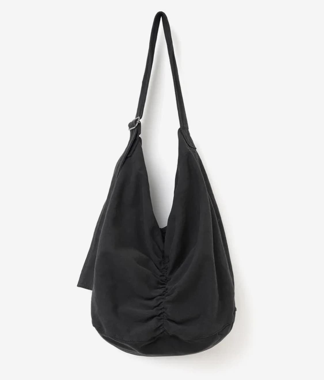 밀로아카이브 데님 로우 셔링백 [페이드 블랙] 상품이미지1