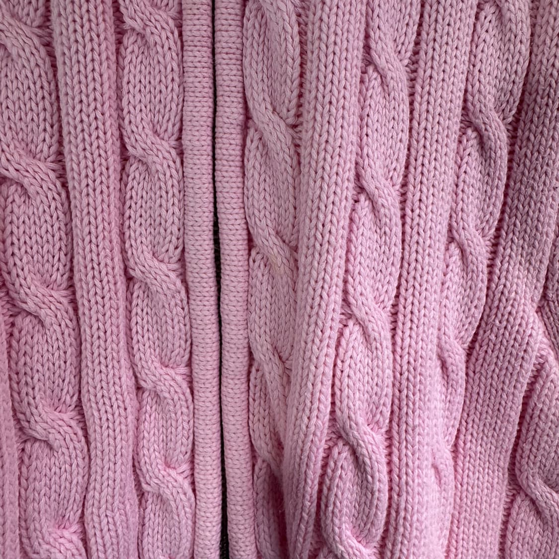 폴로 포니 로고 케이블 니트 집업 상품이미지7