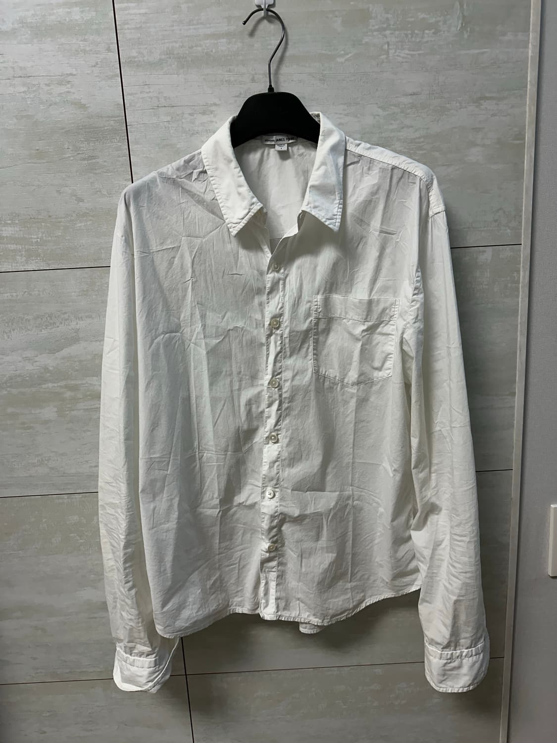 제임스펄스 화이트 면 남성 셔츠 1  상품이미지1