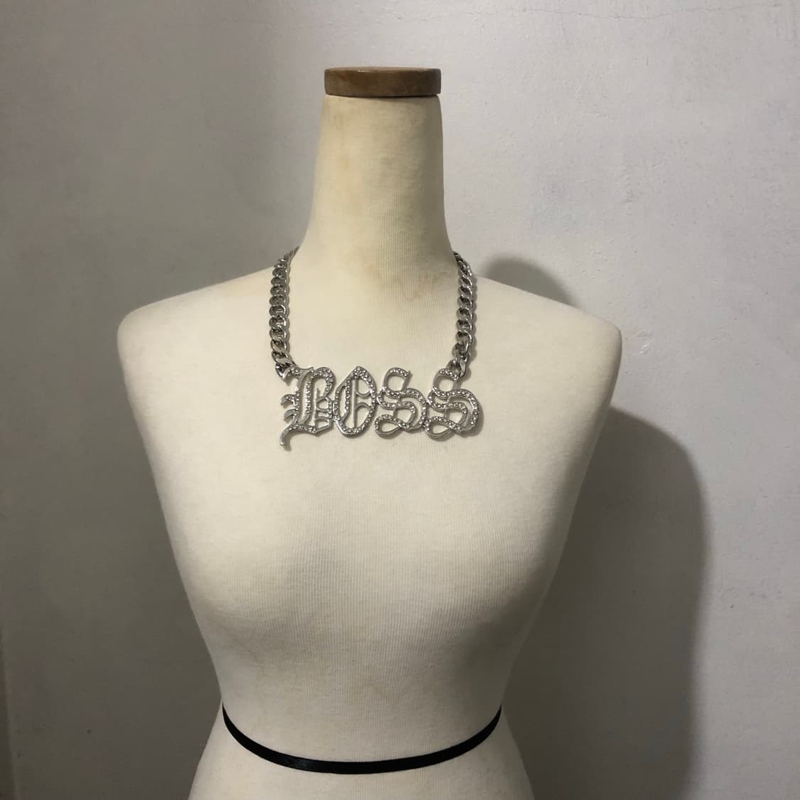 빈티지 실버 체인 보스 볼드 목걸이 갸루 펑크 긱시크 오리엔탈 상품이미지2