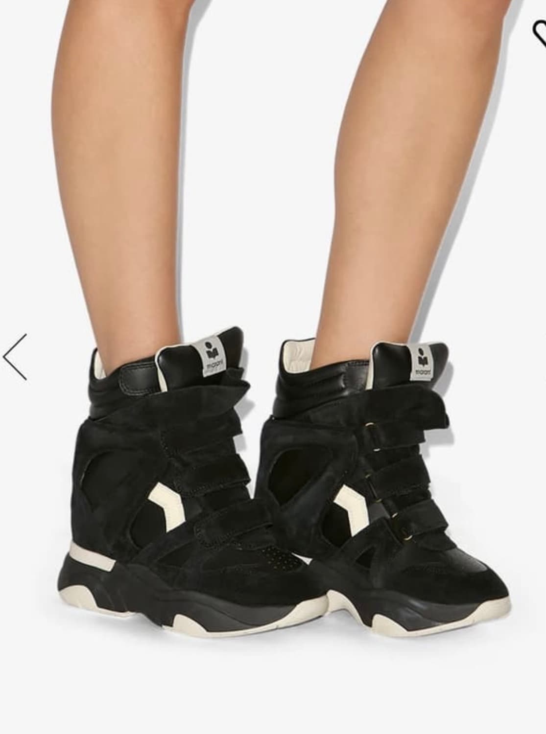 이자벨마랑 발스키 블랙 색상 히든 웨지 스니커즈  상품이미지1