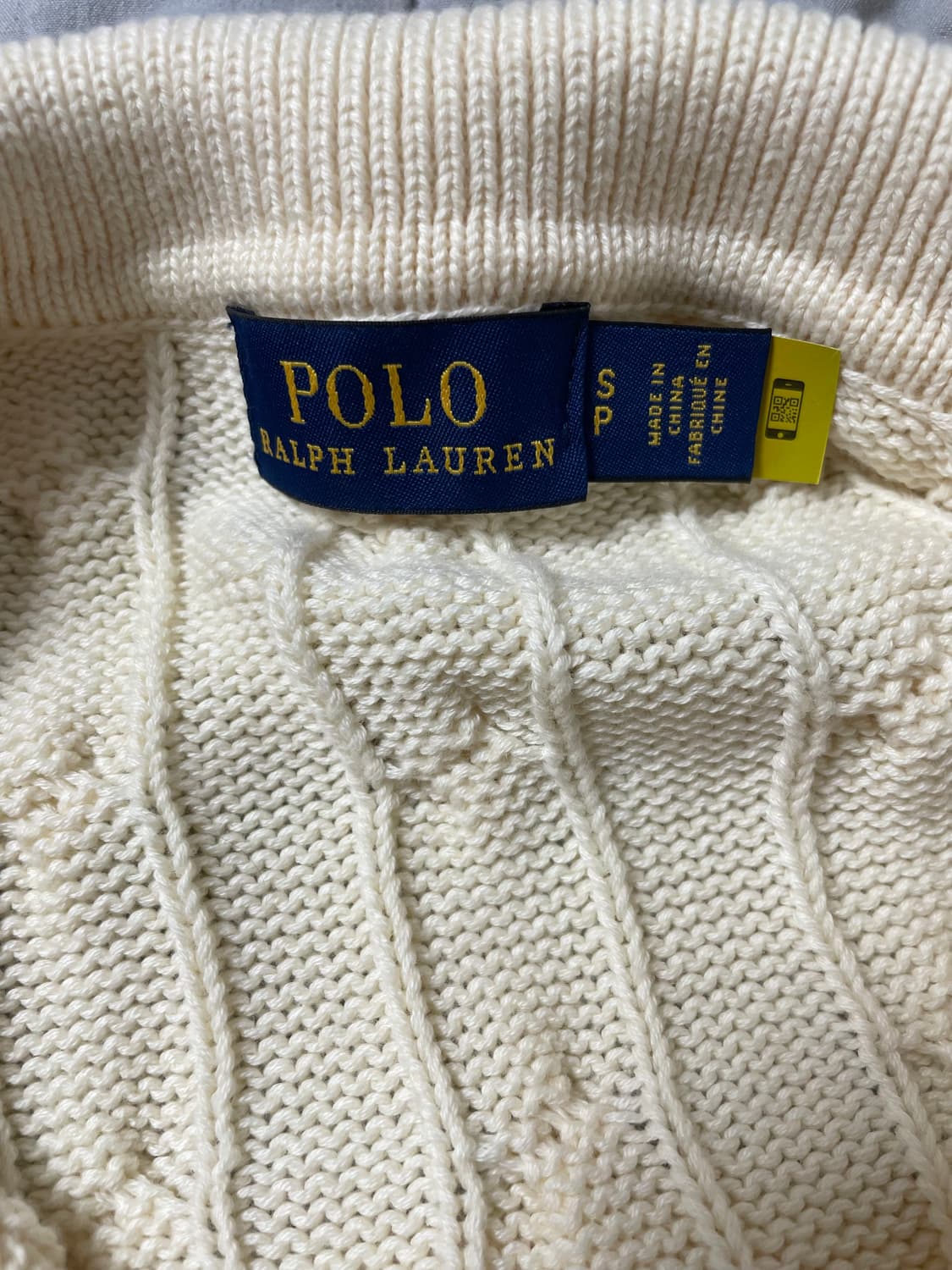 폴로 랄프로렌 케이블 니트 반팔 S 상품이미지2