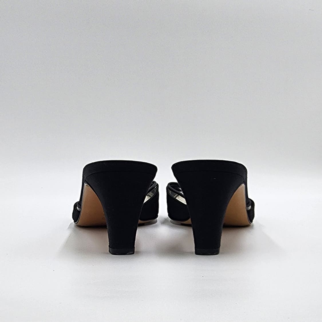 페라가모 빈티지 블랙 클리어 플라스틱 오픈토 슈즈 7 상품이미지3