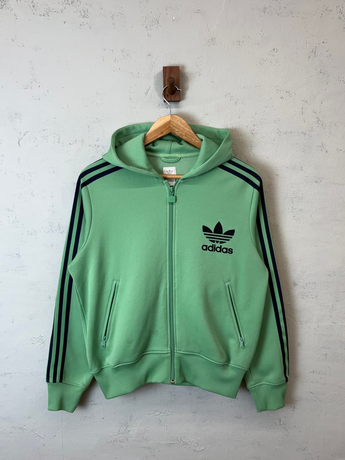 아디다스 00s 빈티지 민트 플락 후드 져지 상품이미지1