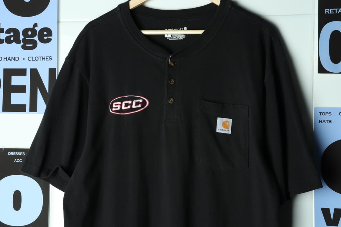 (L-3XL) 칼하트 반팔 티셔츠 USA 헨리넥 빅사이즈-H31834 상품이미지3