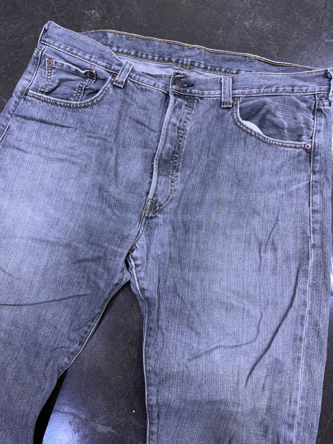 리바이스 501 00's 그레이 워싱 레귤러핏 데님팬츠 38 상품이미지3