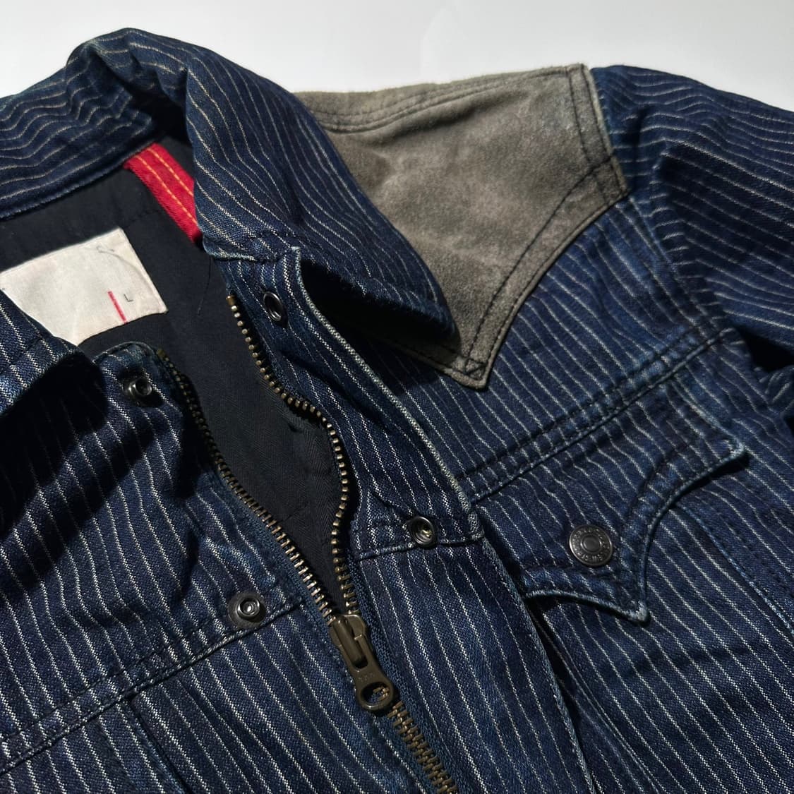 리바이스 레드룹 웨스턴 레더 스트라이프 데님 자켓 상품이미지6