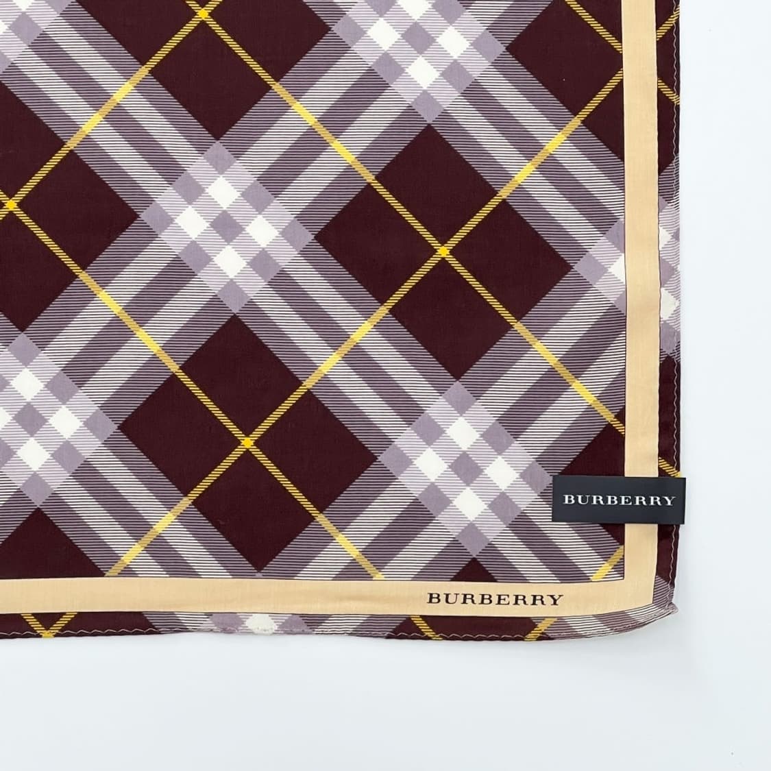 (새상품) burberry/ 버버리 실크혼방 쁘띠스카프 손수건 상품이미지3