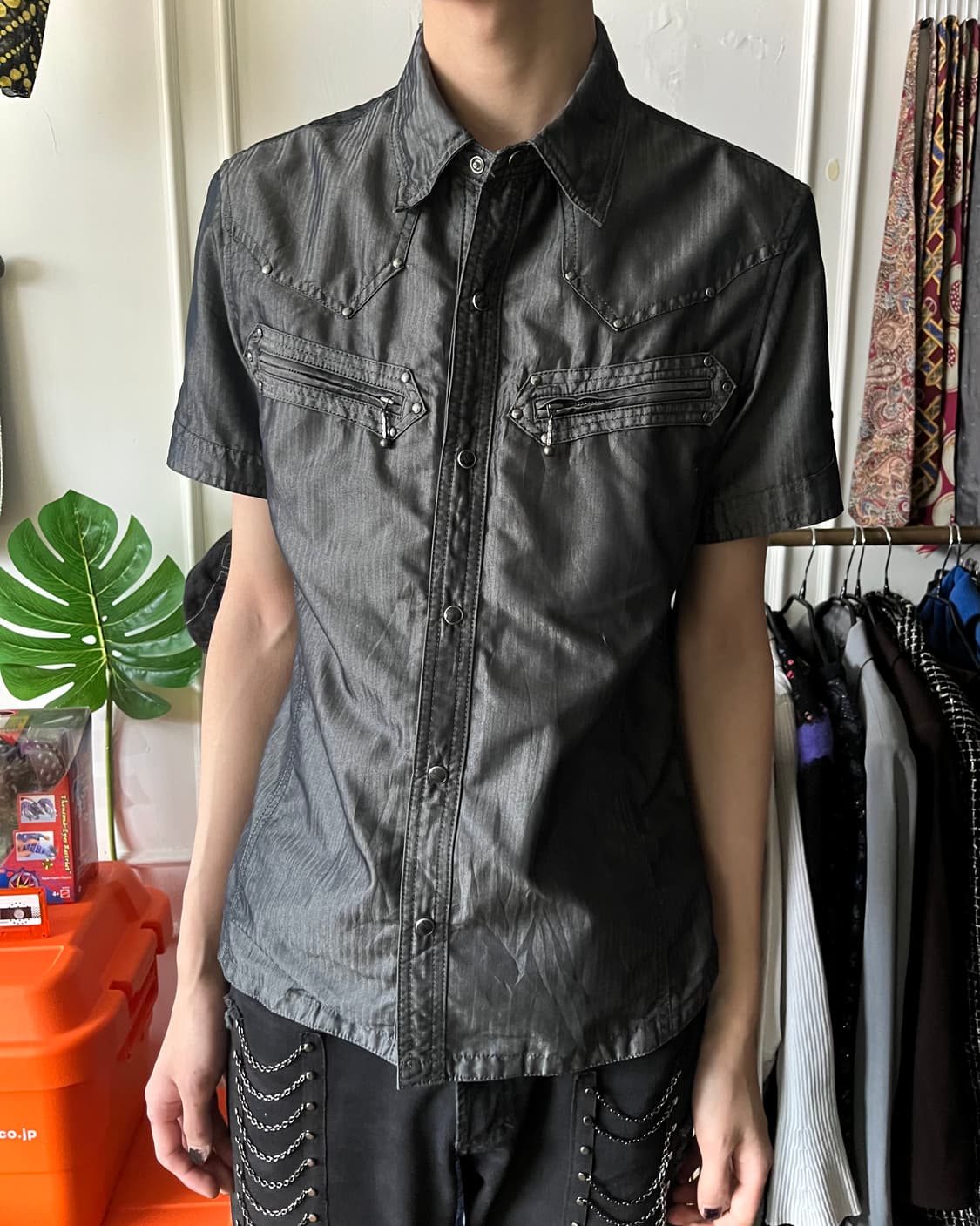 HIDEWAYS Japan Metallic Studed 1/2 Shirt 상품이미지2