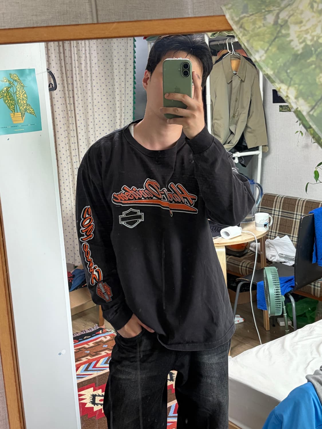 2004 Harley Davidson 할리 데이비슨 로고 롱슬리브 긴팔티 상품이미지2