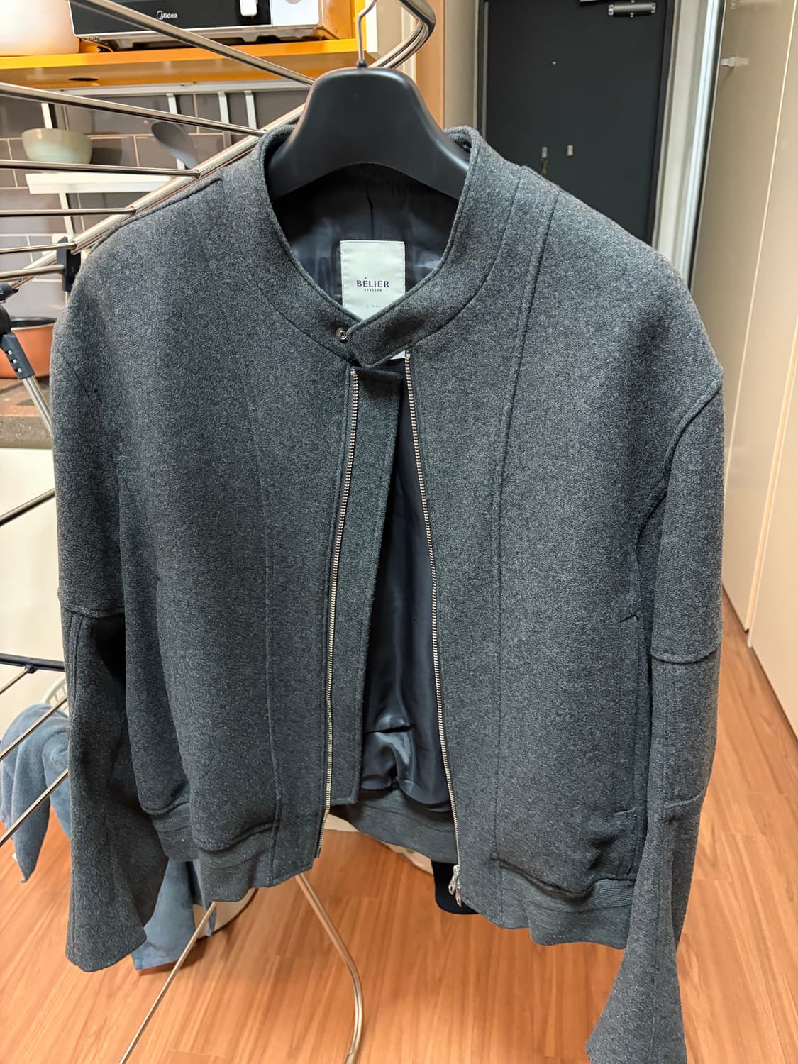 벨리에 호벤 바이커 자켓 차콜 그레이 L 상품이미지2