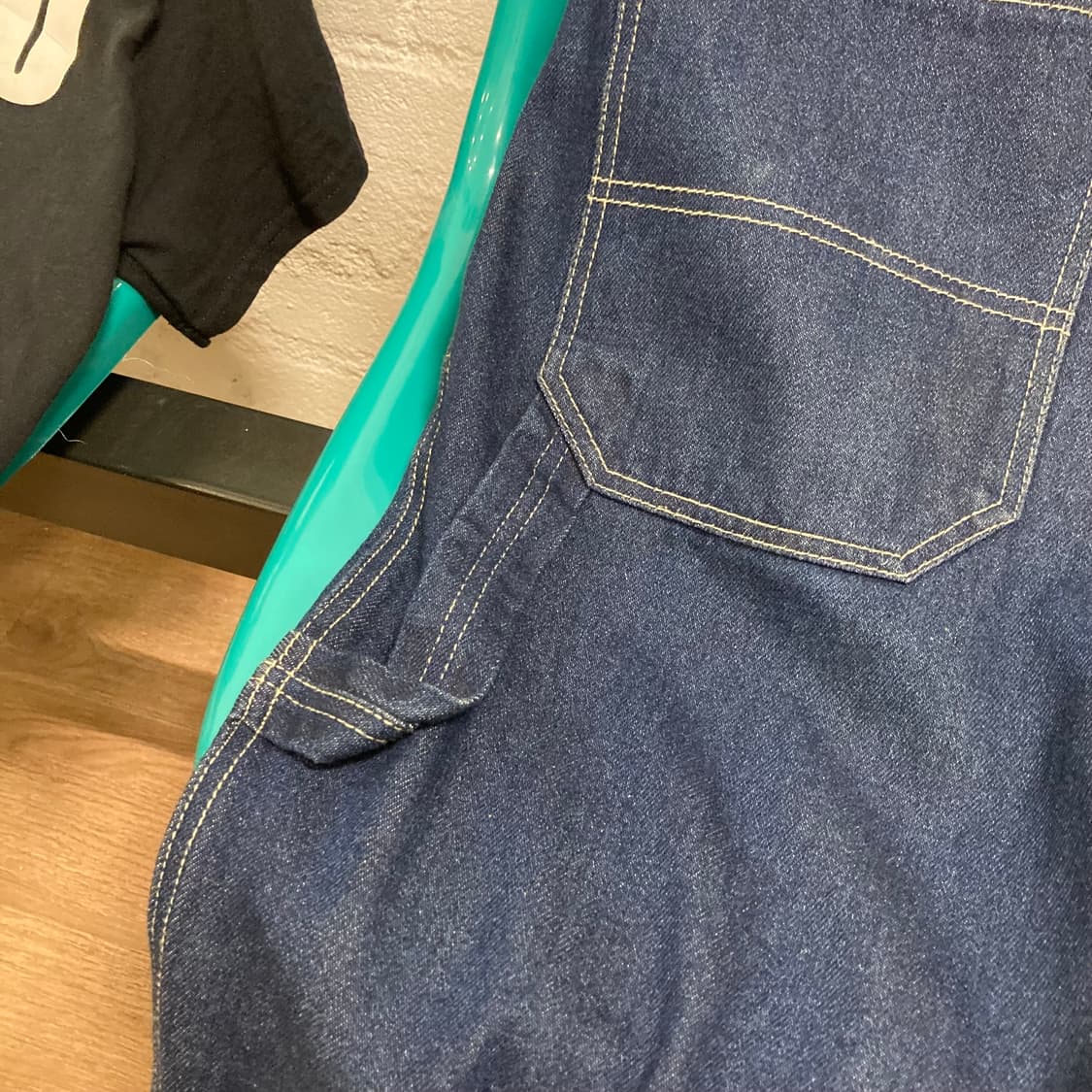 스쿨오브하드낙 올드스쿨 힙합 자수 카펜터 데님 팬츠 상품이미지7