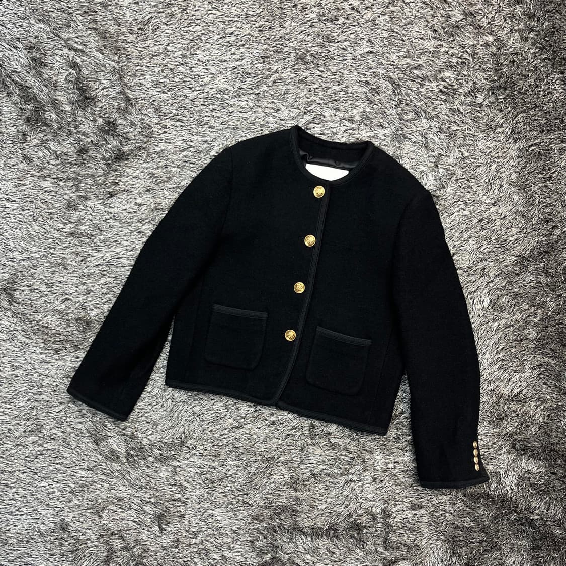 던스트 클래식 버클 트위드 자켓 (M) 상품이미지1